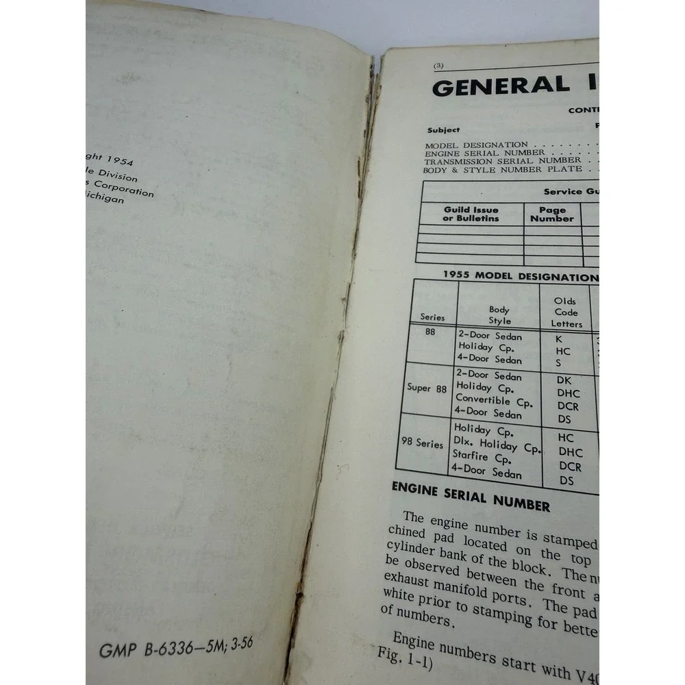 1955 Oldsmobile Shop Service Repair Manual Book Engine Drivetrain Electrical